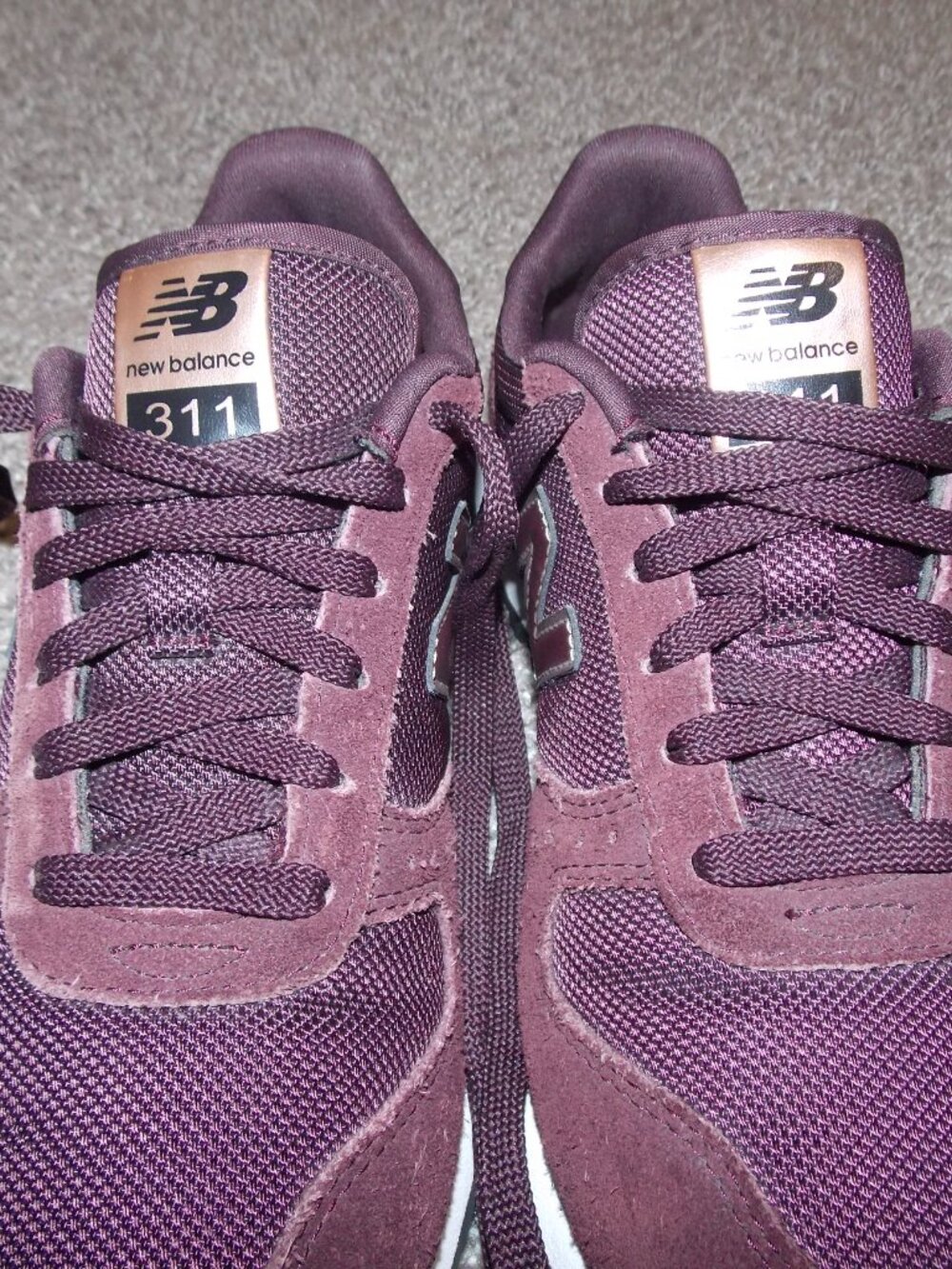 New Balance 311 Burgundy Rose Gold Size 7.5 - Picture 7 of 9